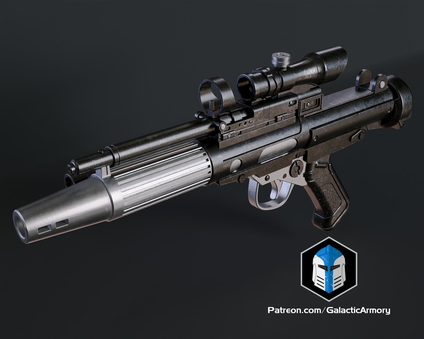 DH-17 Blaster - 3D Print Files 3d model