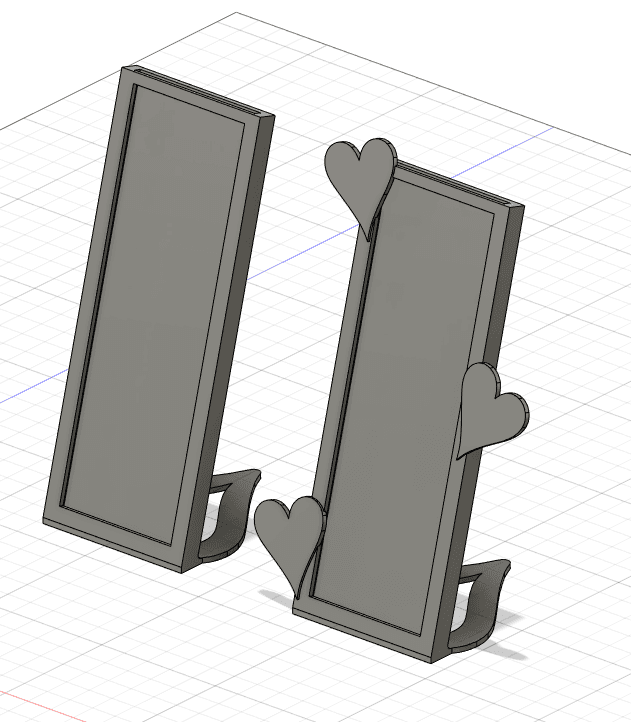 Picture frame for photo strip 3d model
