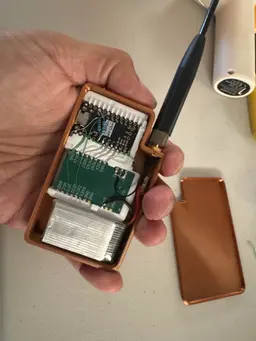 JankPocket Meshtastic radio node carrier board and case 3d model