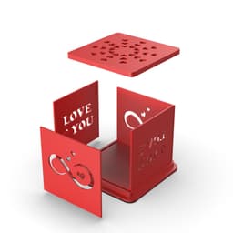 3D Light Box, Romantic Valentine’s Day Gift, Candle Box, Valentine’s Day Box, Couple Magic Box 3d model