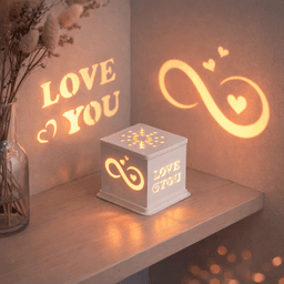 3D Light Box, Romantic Valentine’s Day Gift, Candle Box, Valentine’s Day Box, Couple Magic Box 3d model
