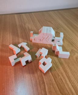 Olympic Podium Puzzle – 15-Piece Assembly Brain Teaser 3d model