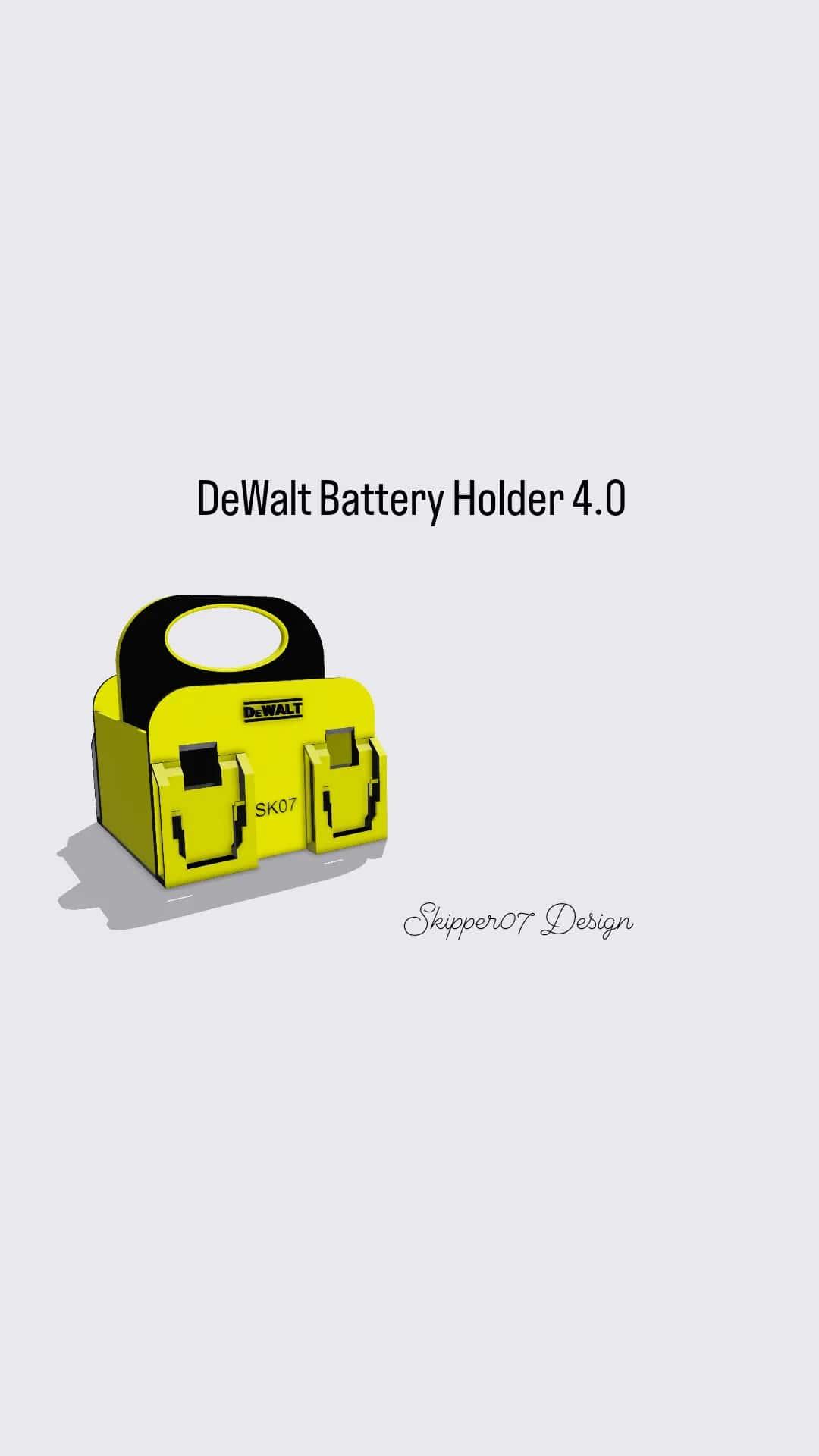 DeWalt battery holder 3.0 3d model