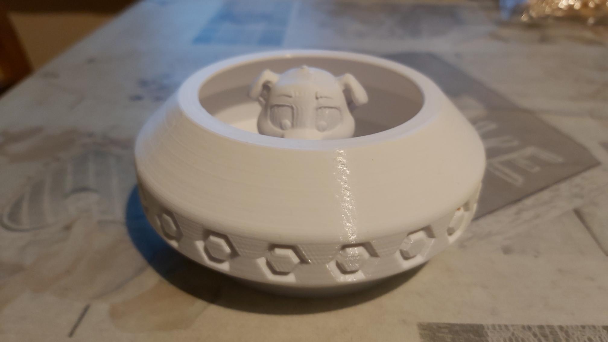 Flower pot.stl - Printed with Anet ET5X. Prima creator Easyprint white 1,75 mm filament. - 3d model