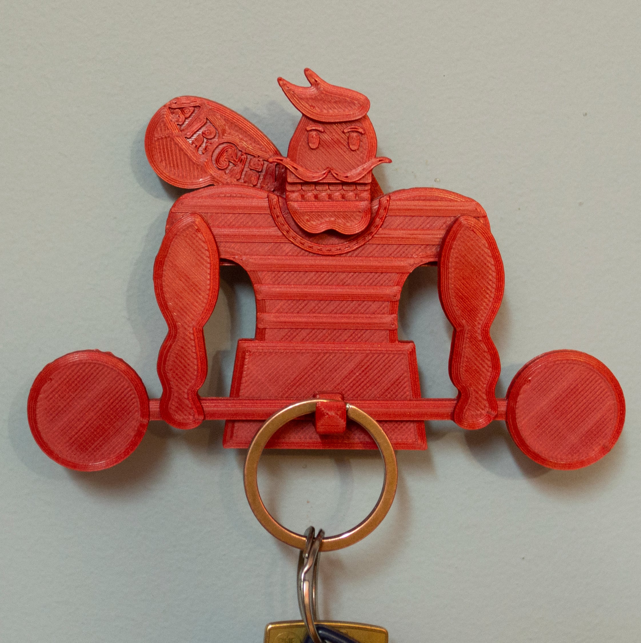STRONGMAN - Wall Key Holder 3d model