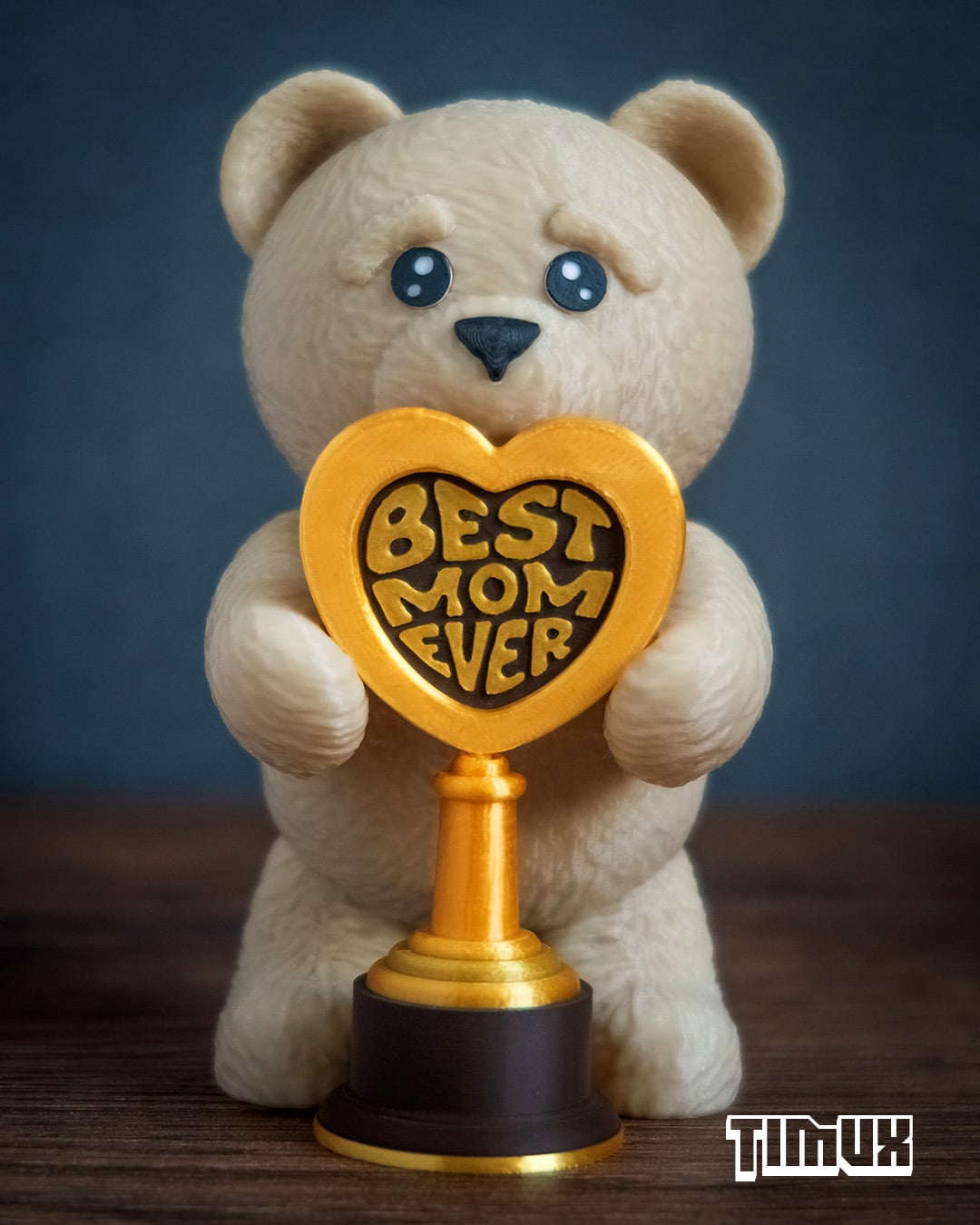 TEDDY BEAR MOM TROPHY 3d model
