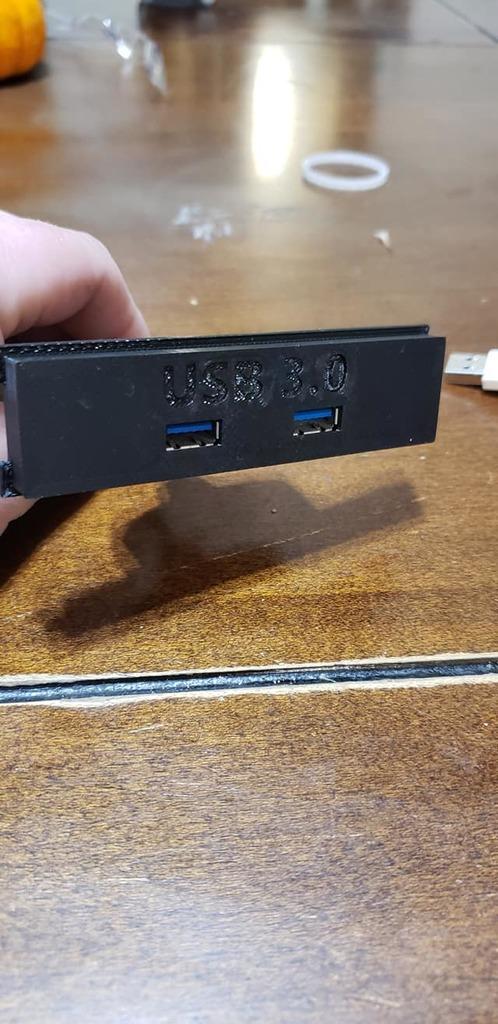 USB 3.0 plate for 3.5" bay 3d model