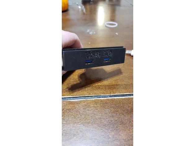 USB 3.0 plate for 3.5" bay 3d model