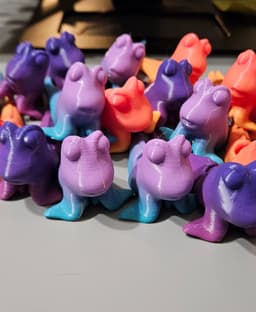 Army of Mudskippers printed in CookieCad Sunset, sunrise and mermaid 3d model