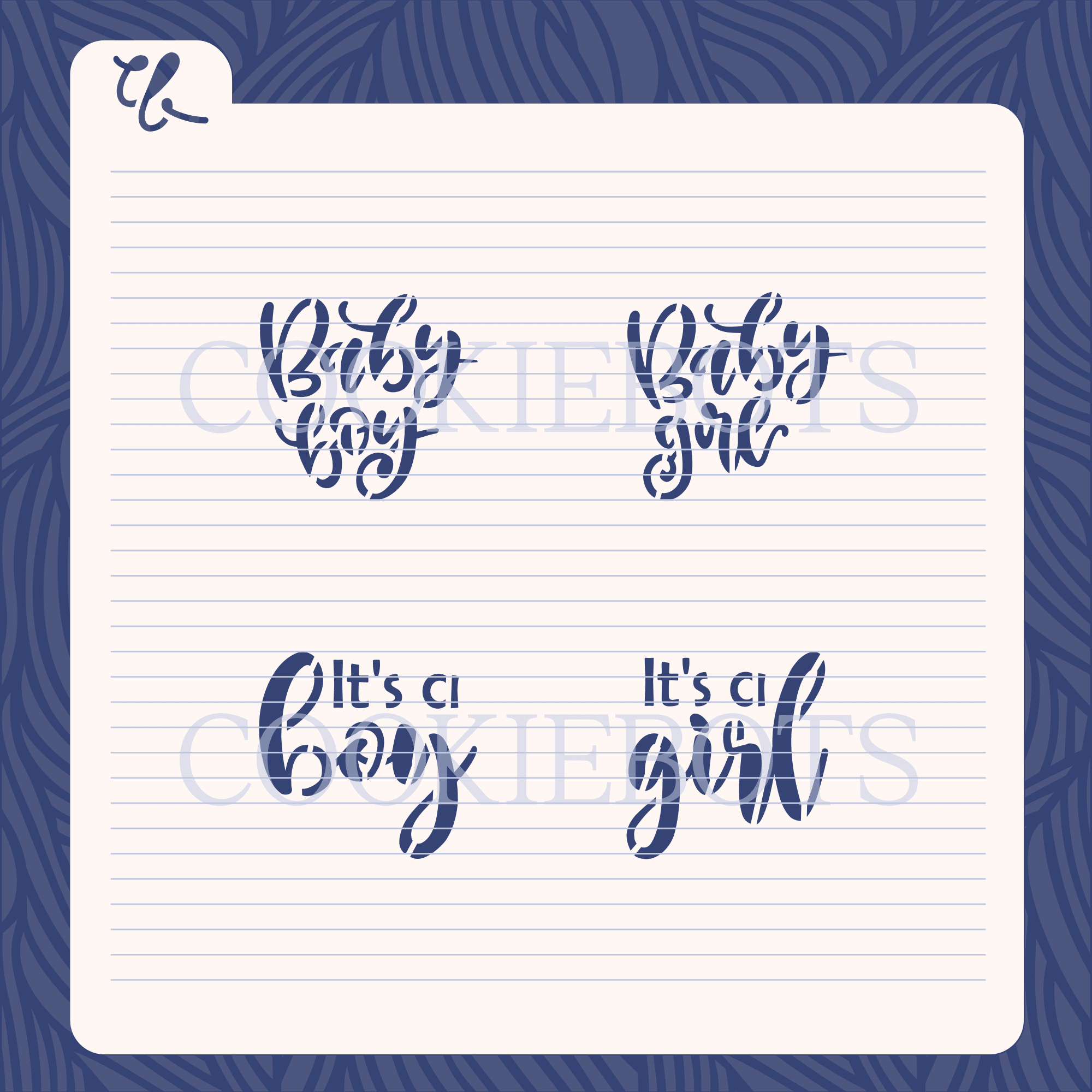 Frases mini babies / Baby phrases SVG 3d model