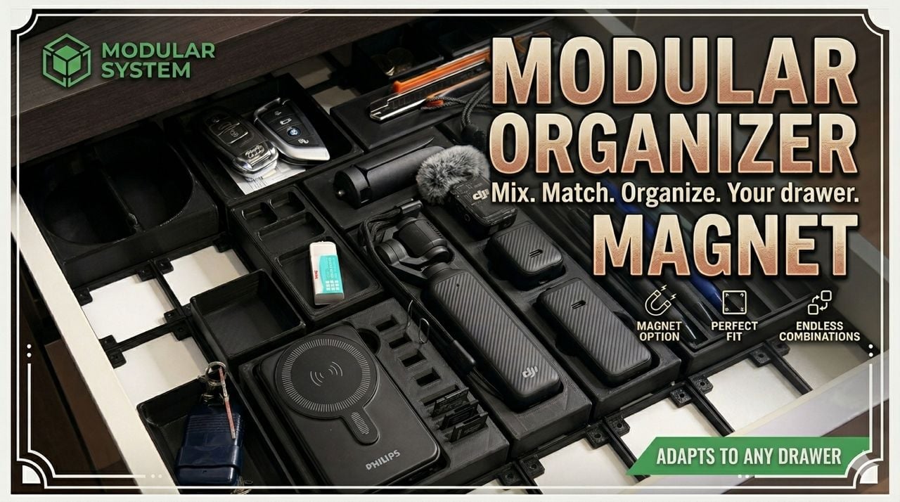 Modular Organizer 3d model