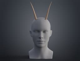 Oribi horns 3d model