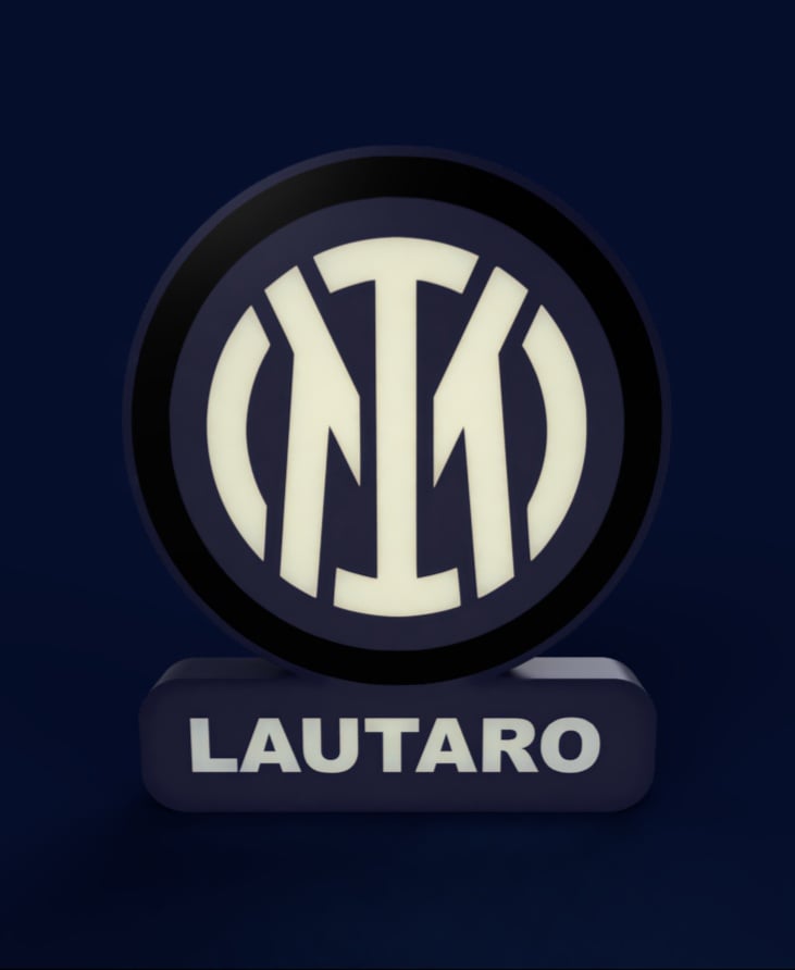 Inter Milan Sign - LED Strip Compatible 3d model