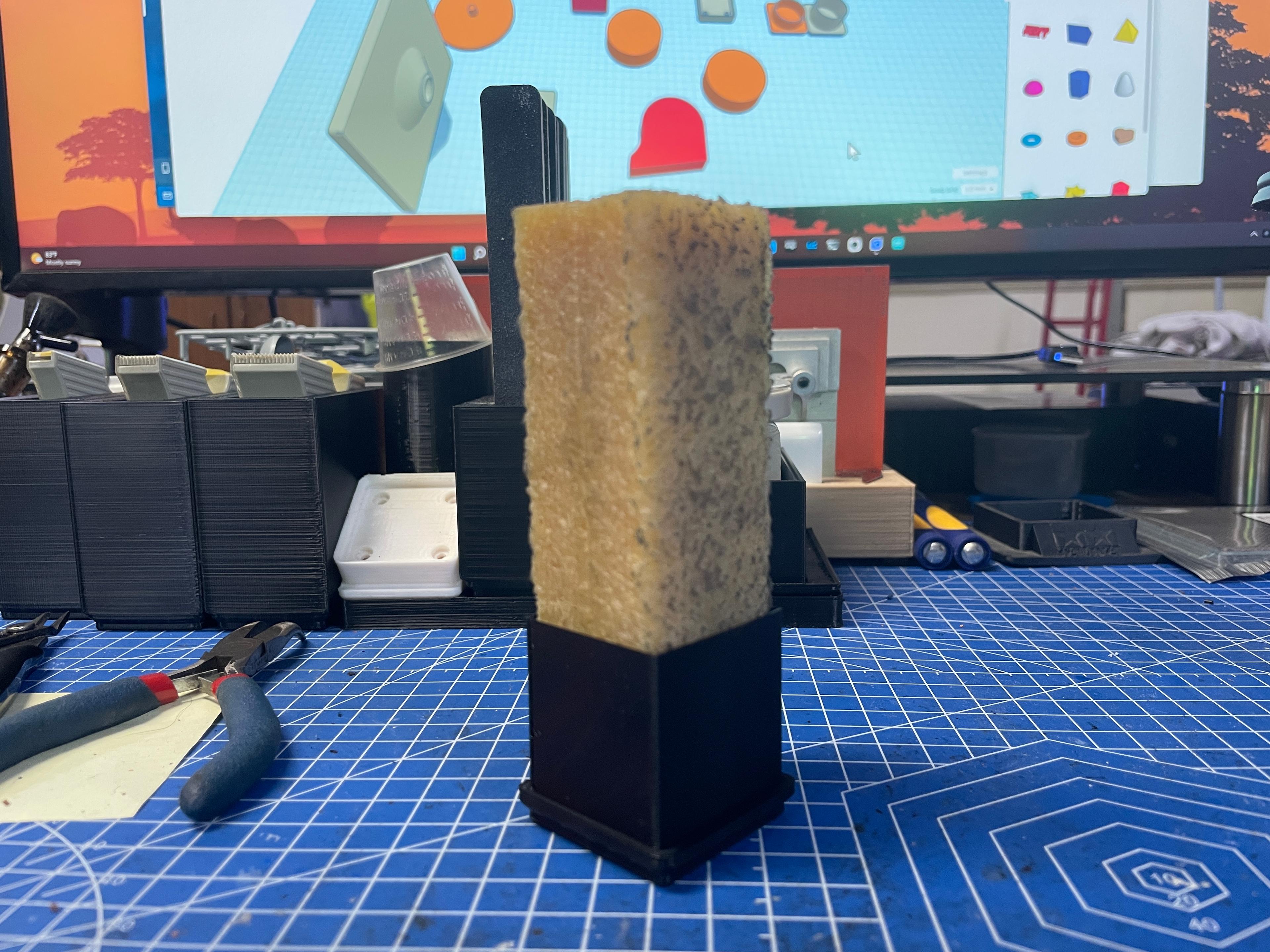 Gridfinity Sanding Eraser Holder 1x1 3d model