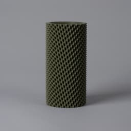 Vase TIDE - Wavy Cylinder Vase 3d model