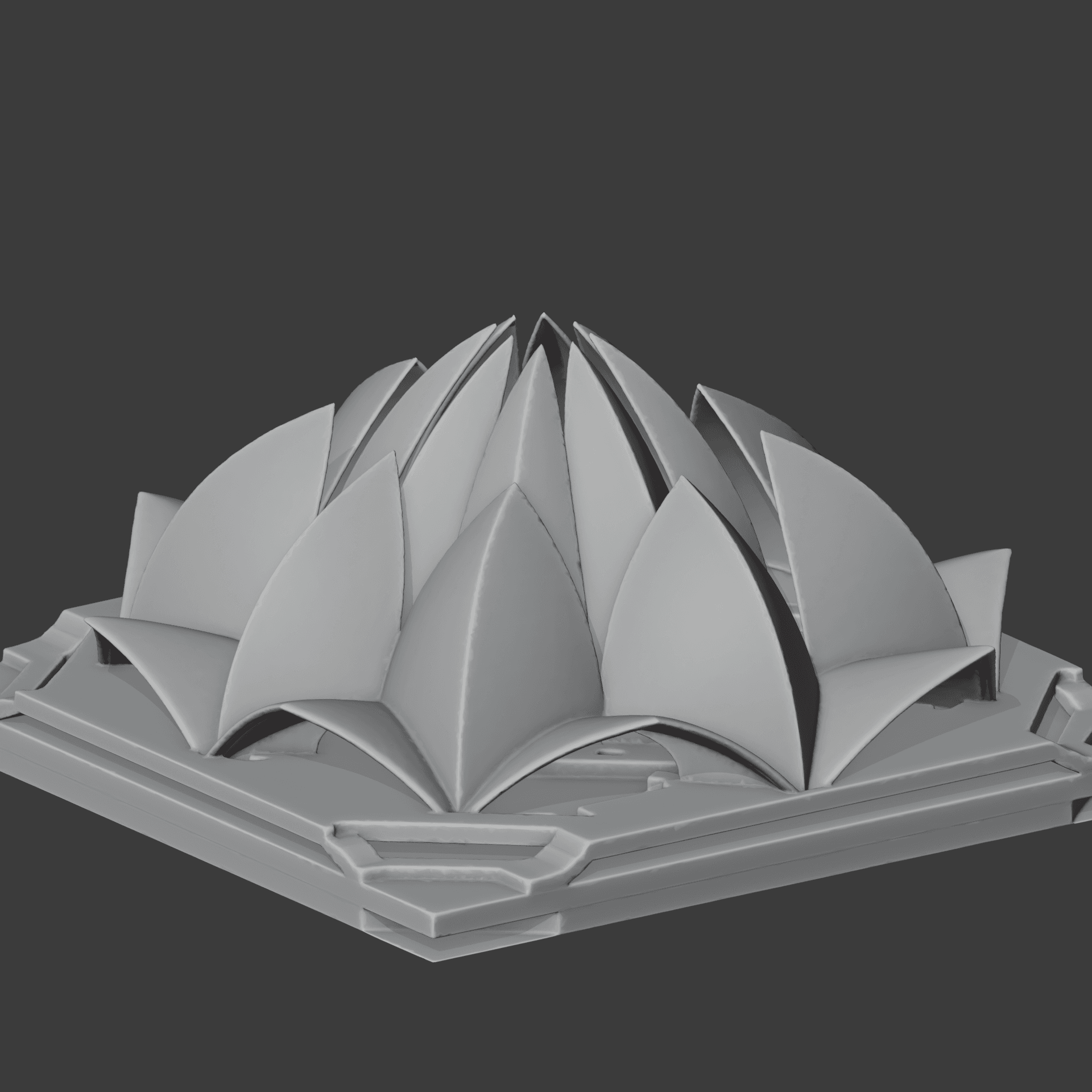 Lotus Temple 3d model