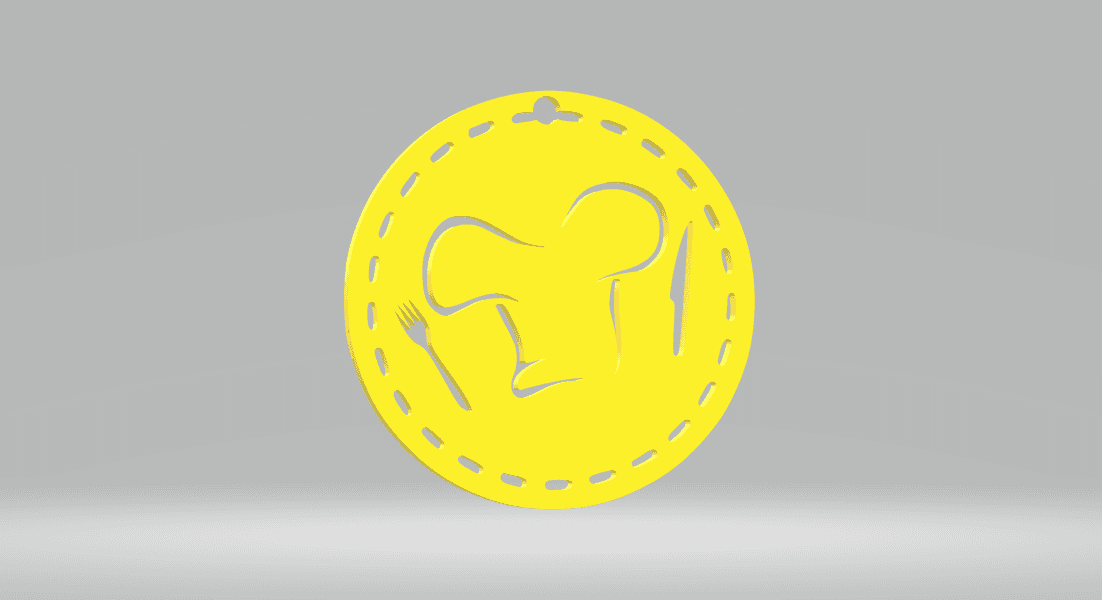 2 Keychain customized 2D Art.stl 3d model