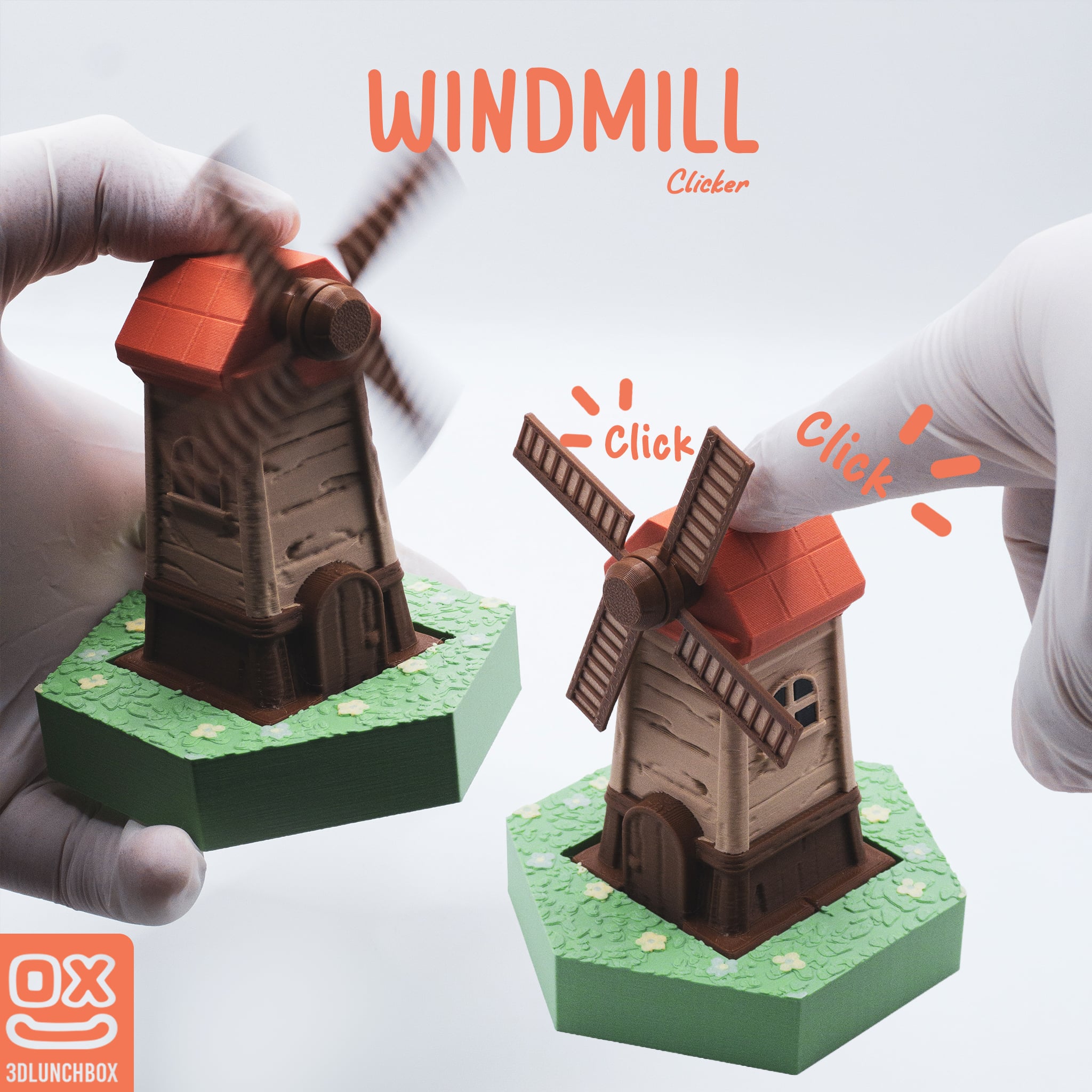 Windmill Clicker - LunchPals Collection Farm Series Assets 3d model