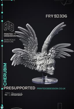 Cherubim - High Celestial - PRESUPPORTED - Heaven Hath No Fury - 32mm scale 3d model