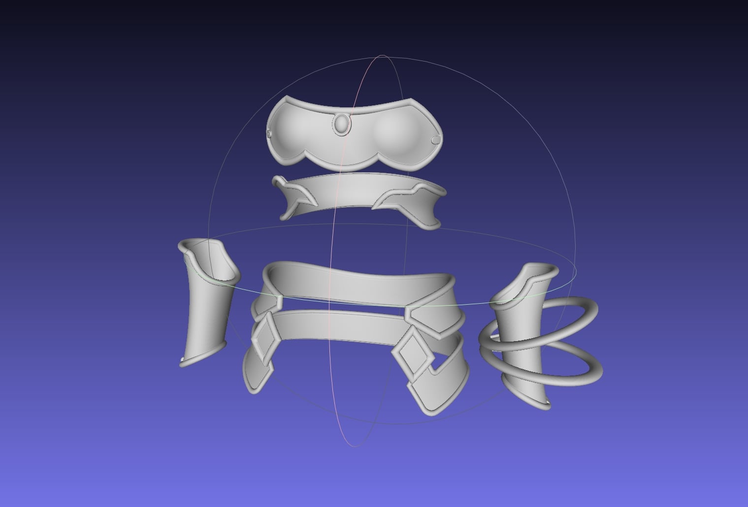 Sword Art Online Alicization Asuna Underworld Armorset 3d model