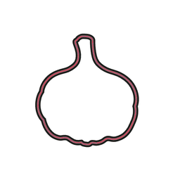 Garlic Cookie Cutter STL File - 4 inches 3d model