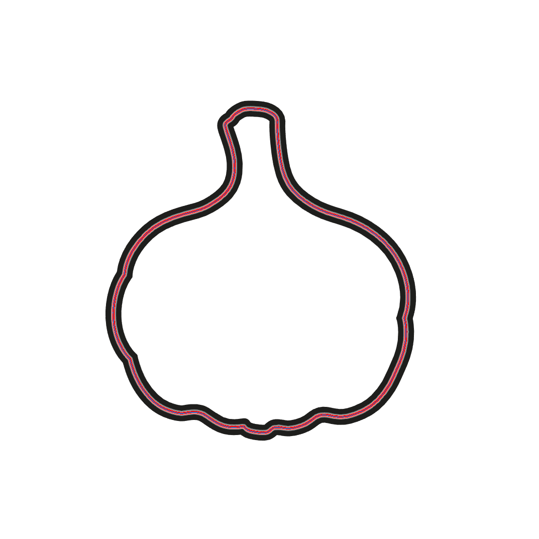 Garlic Cookie Cutter STL File - 4 inches 3d model