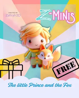 FREE Z-MINIS THE LITTLE PRINCE AND THE FOX 3d model