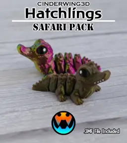 Crocodile - Cinder Hatchling 3d model