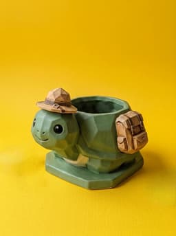 Adventure Turtle Planter | STL for 3D Printing 3d model