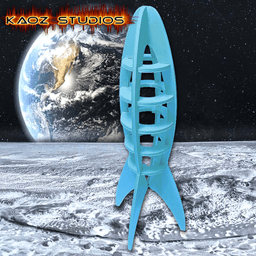 3d rocket puzzle spaceship toy outer space decoration 3d model