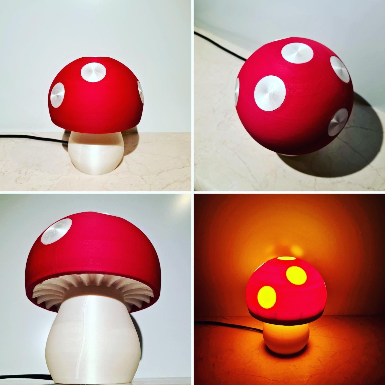 Red mushroom lamp 3d model