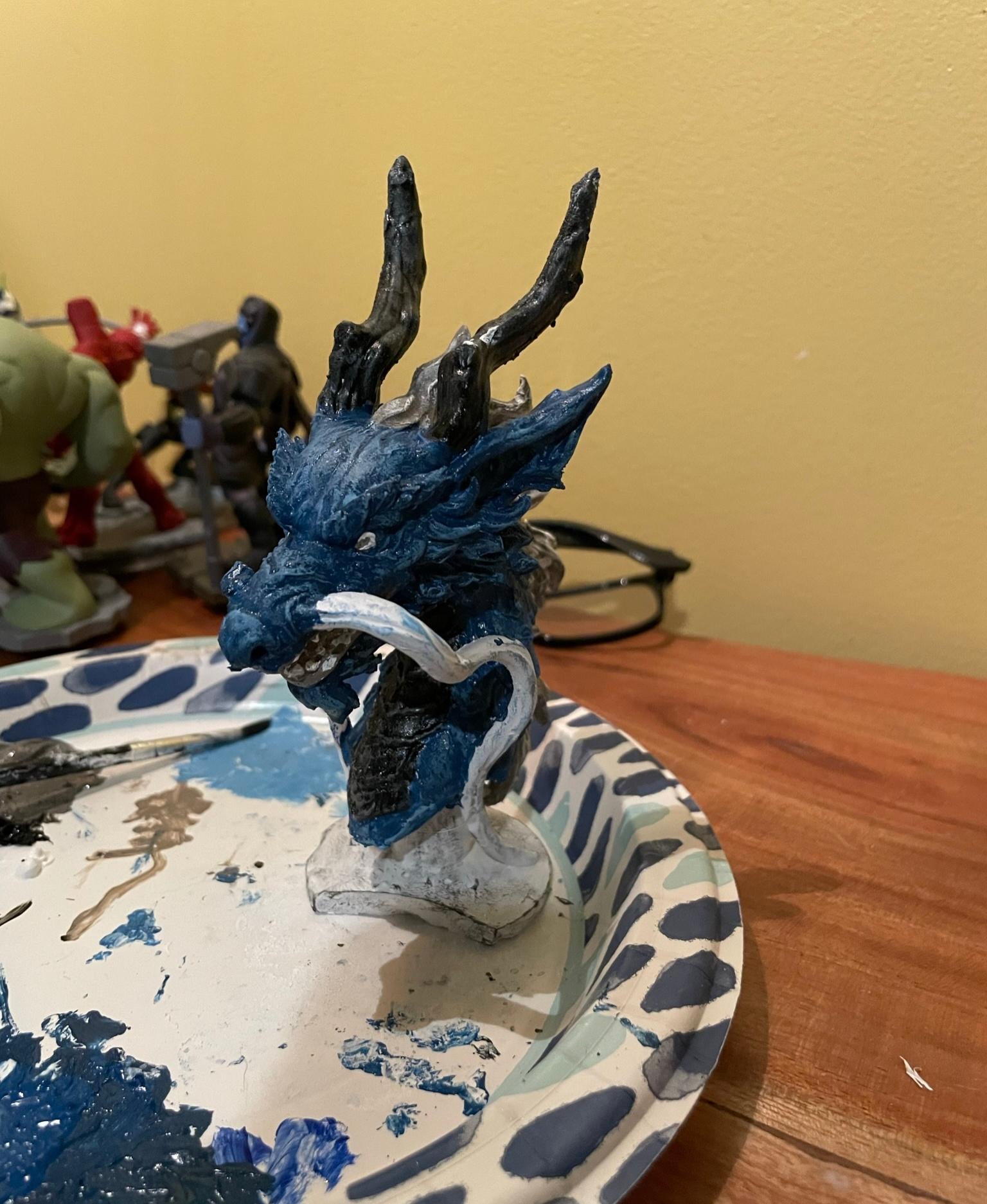 Eastern Dragon - Dragon head - Decoration 3d model