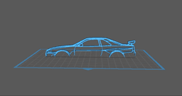 Nissan - Skyline GTR Wall Art 3d model