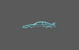 Nissan - Skyline GTR Wall Art 3d model