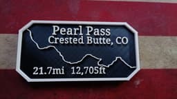 Maverick's Trail Badge Pearl Pass Crested Butte Colorado 3d model
