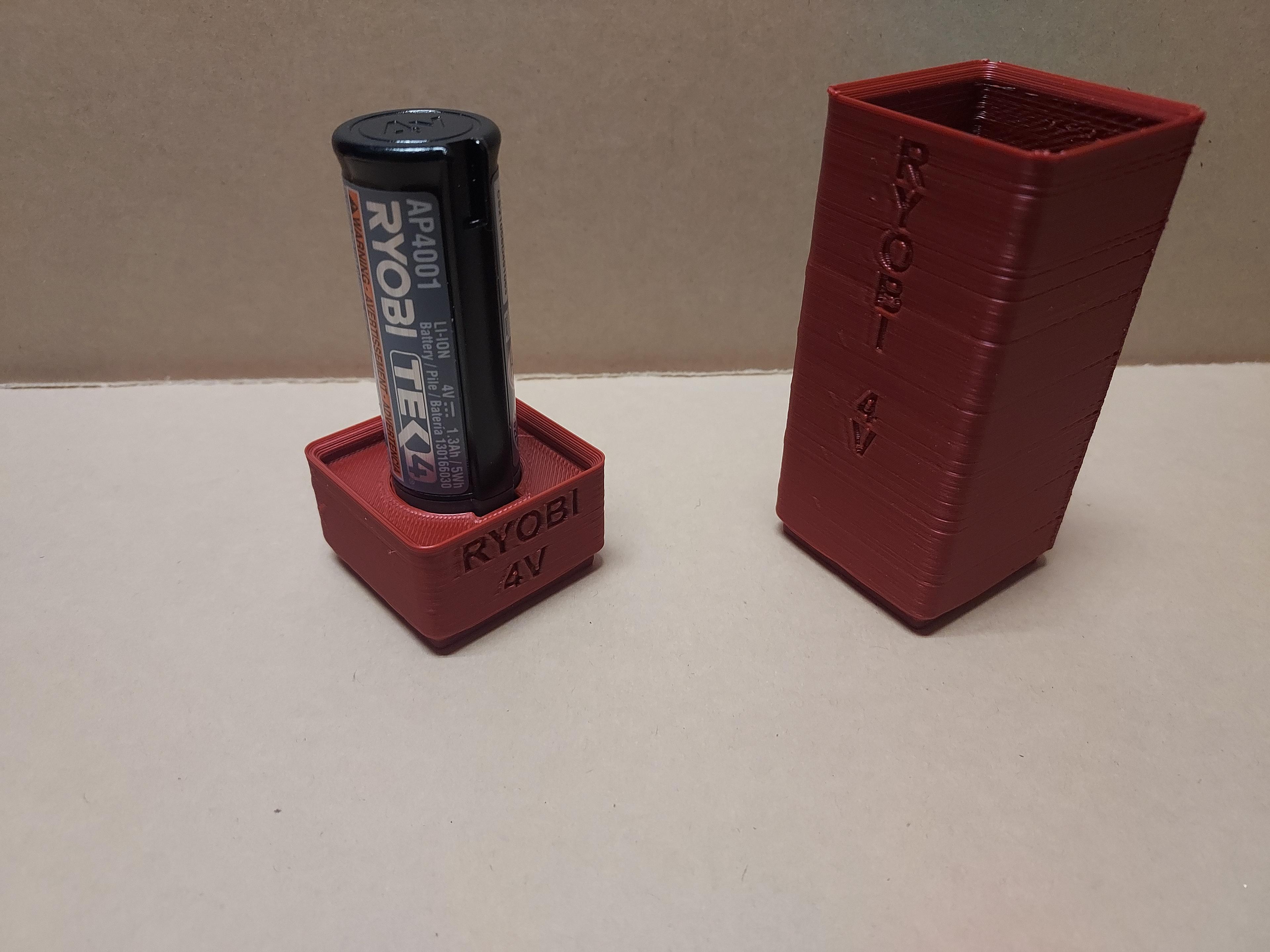 Gridfinity Ryobi 4V Battery Bins 3d model