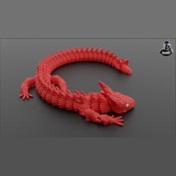 Diabolical Dragon Snake - Articluated - Print in Place - No Supports - Flexi 3d model