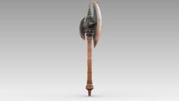 Iron Crescent Halberd 3d model