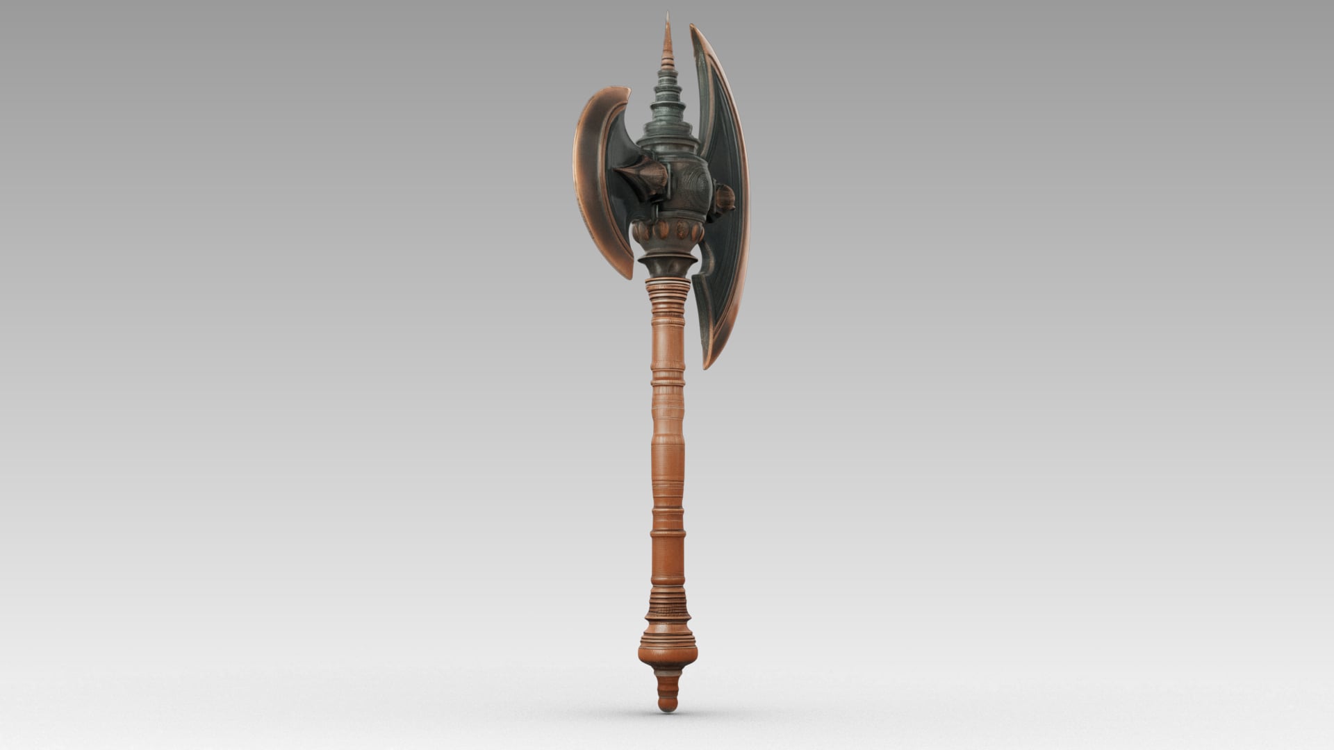 Iron Crescent Halberd 3d model