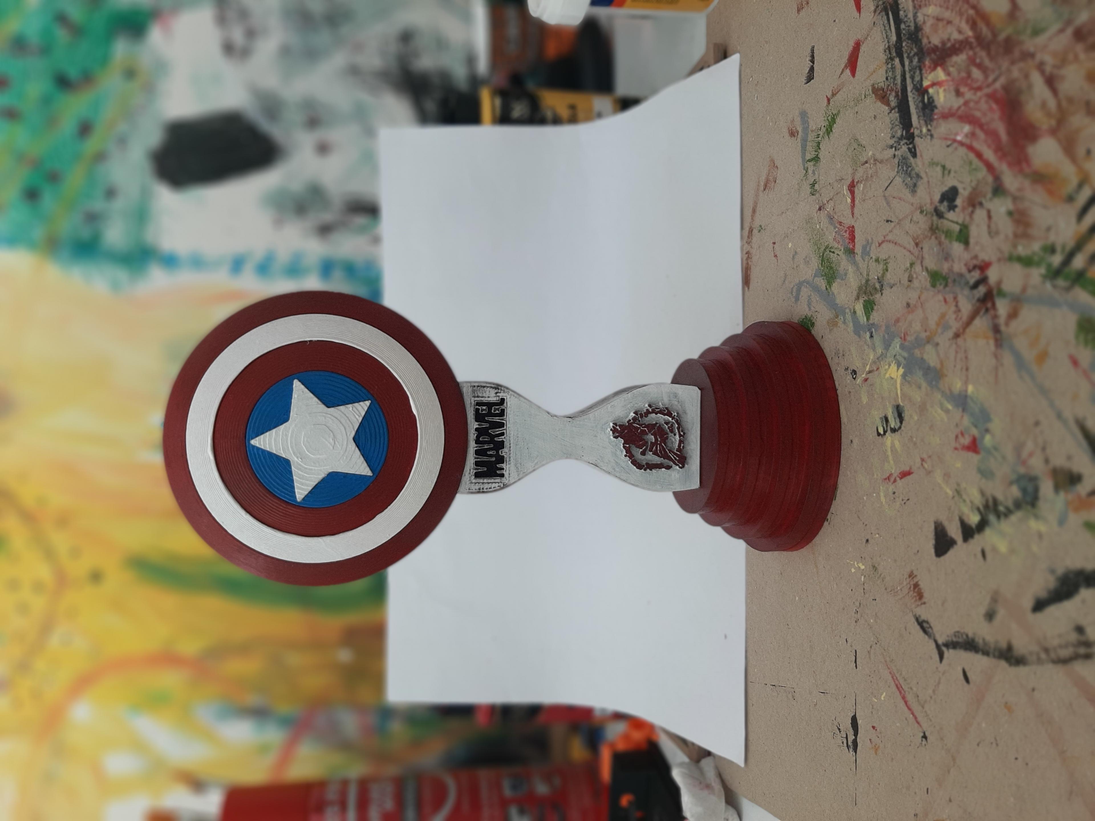 Captain America Headphone Stand 3d model