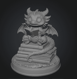 Reading Dragon STL File for 3D Print 3d model