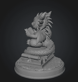 Reading Dragon STL File for 3D Print 3d model
