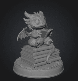 Reading Dragon STL File for 3D Print 3d model