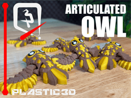 Articulated Owl — Wing-Flapping Wise Friend 3d model