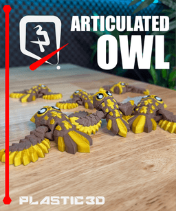 Articulated Owl — Wing-Flapping Wise Friend 3d model
