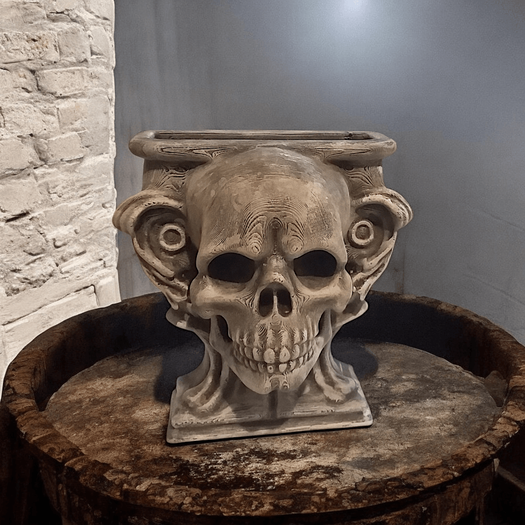 SKULL HEAD POT V2 3d model