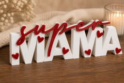 Super Mama – 3D Text Sign | Mother’s Day Gift | Home Decor 3d model