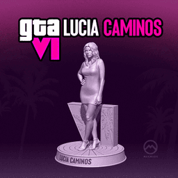 GTA6 LUCIA CAMINOS - Premium Statue 3d model
