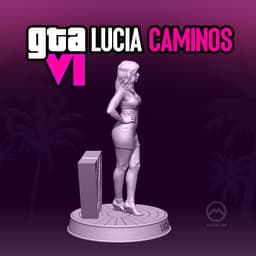 GTA6 LUCIA CAMINOS - Premium Statue 3d model