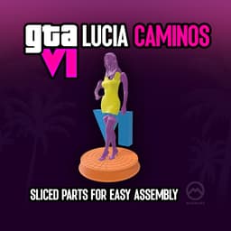 GTA6 LUCIA CAMINOS - Premium Statue 3d model